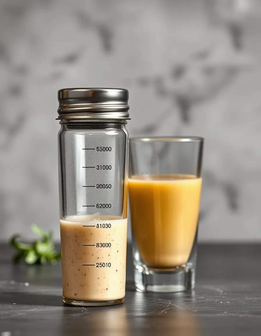 Shaker per condimenti e vinaigrette con misuratore
