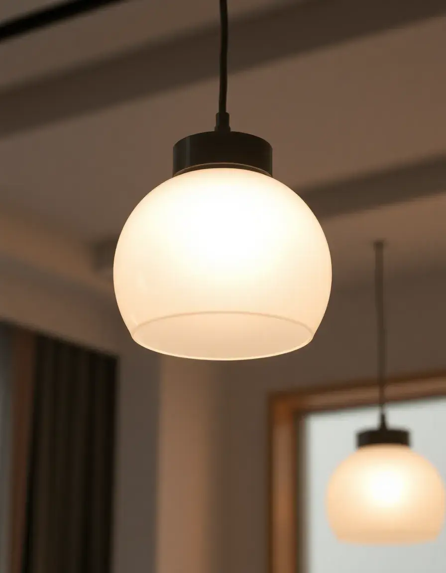 Paralume in vetro smerigliato per lampadari moderni