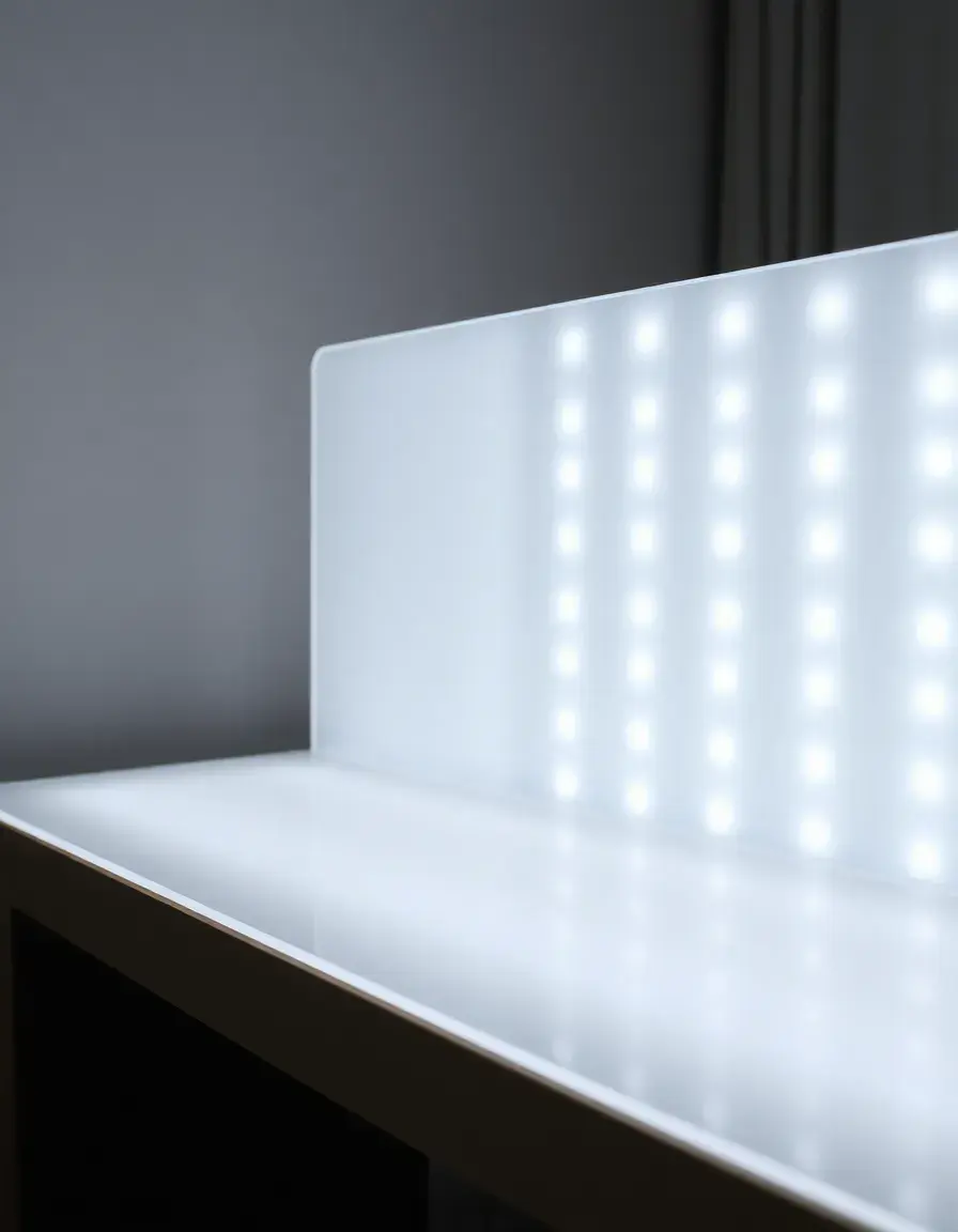 Foglio diffusore di luce acrilico per lampade