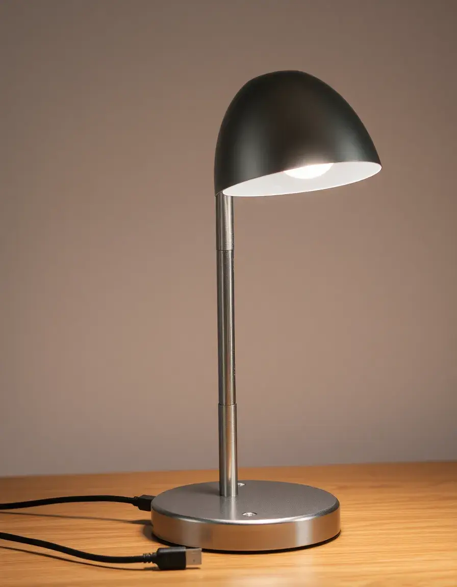 Table Lamp USB moderna metallo