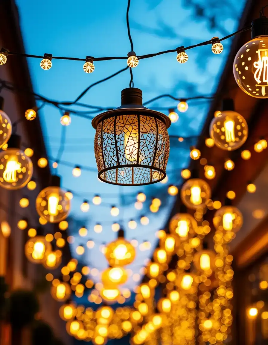 Catena di luci decorative fairy lights per atmosfera in cucina