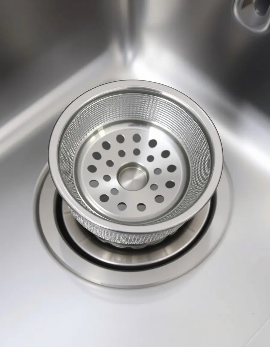 Filtro per lavandino cucina in acciaio inox a maglia fine