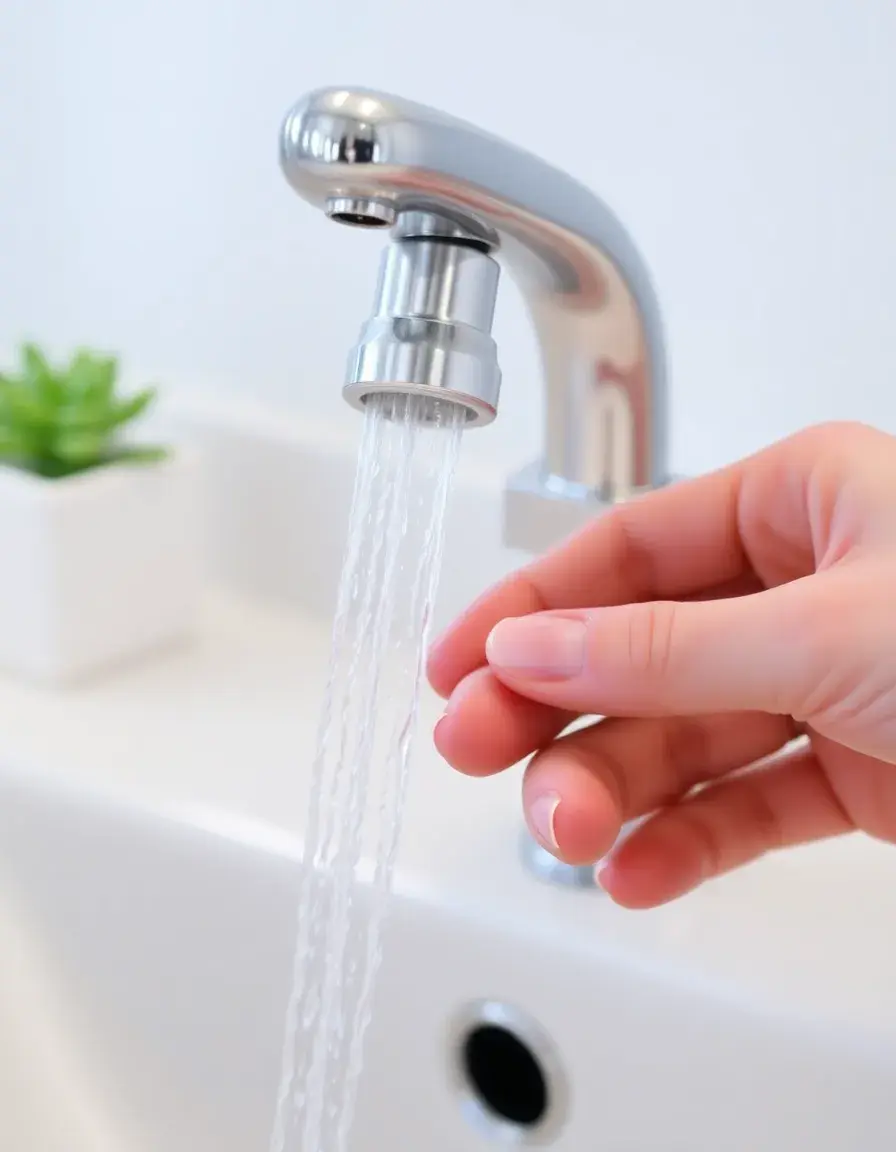 Aeratore per rubinetto orientabile per risparmio idrico