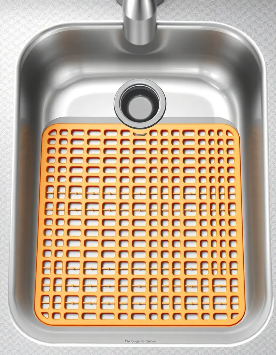 Tappetino protettivo in silicone per fondo lavandino