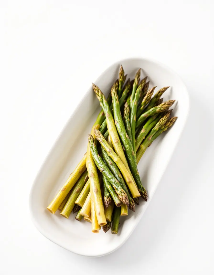 Vassoio da portata lungo in ceramica per servire asparagi