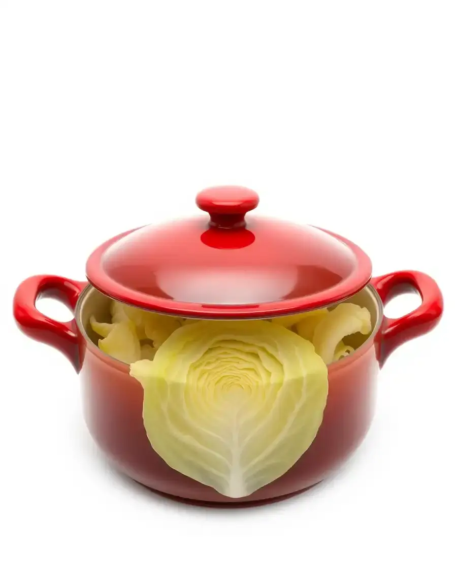 Pentola per brasare smaltata rossa