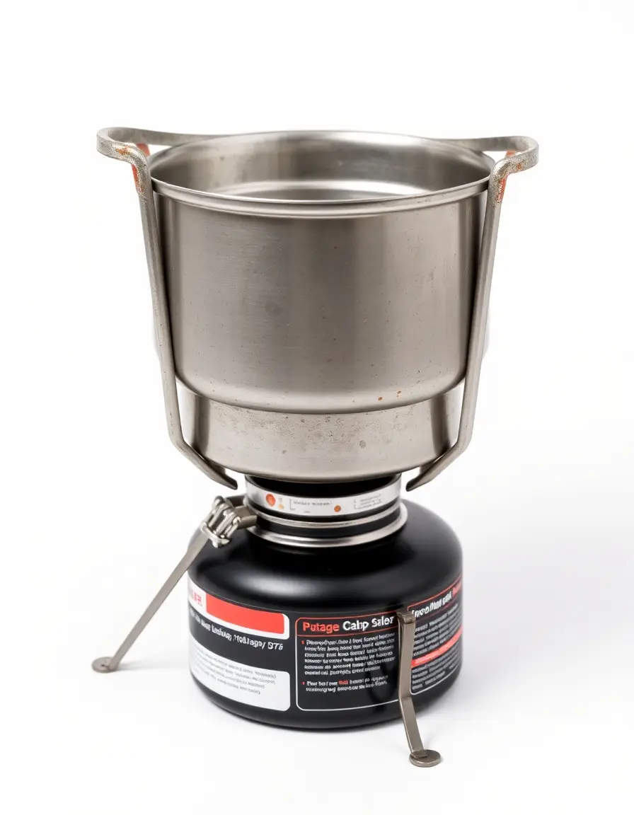 Fornello da campeggio in metallo per cucina esterna portatile