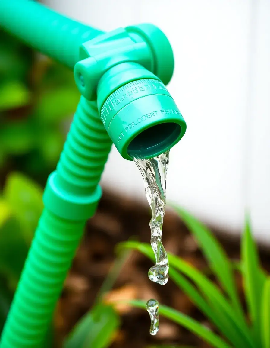Tubo da giardino verde per estensione acqua
