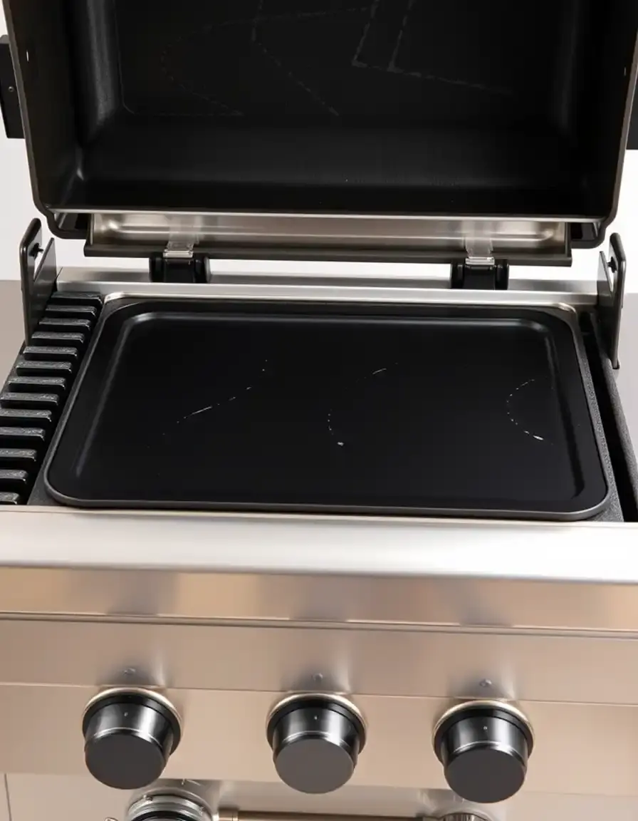 Tappetino antiaderente nero per griglia barbecue