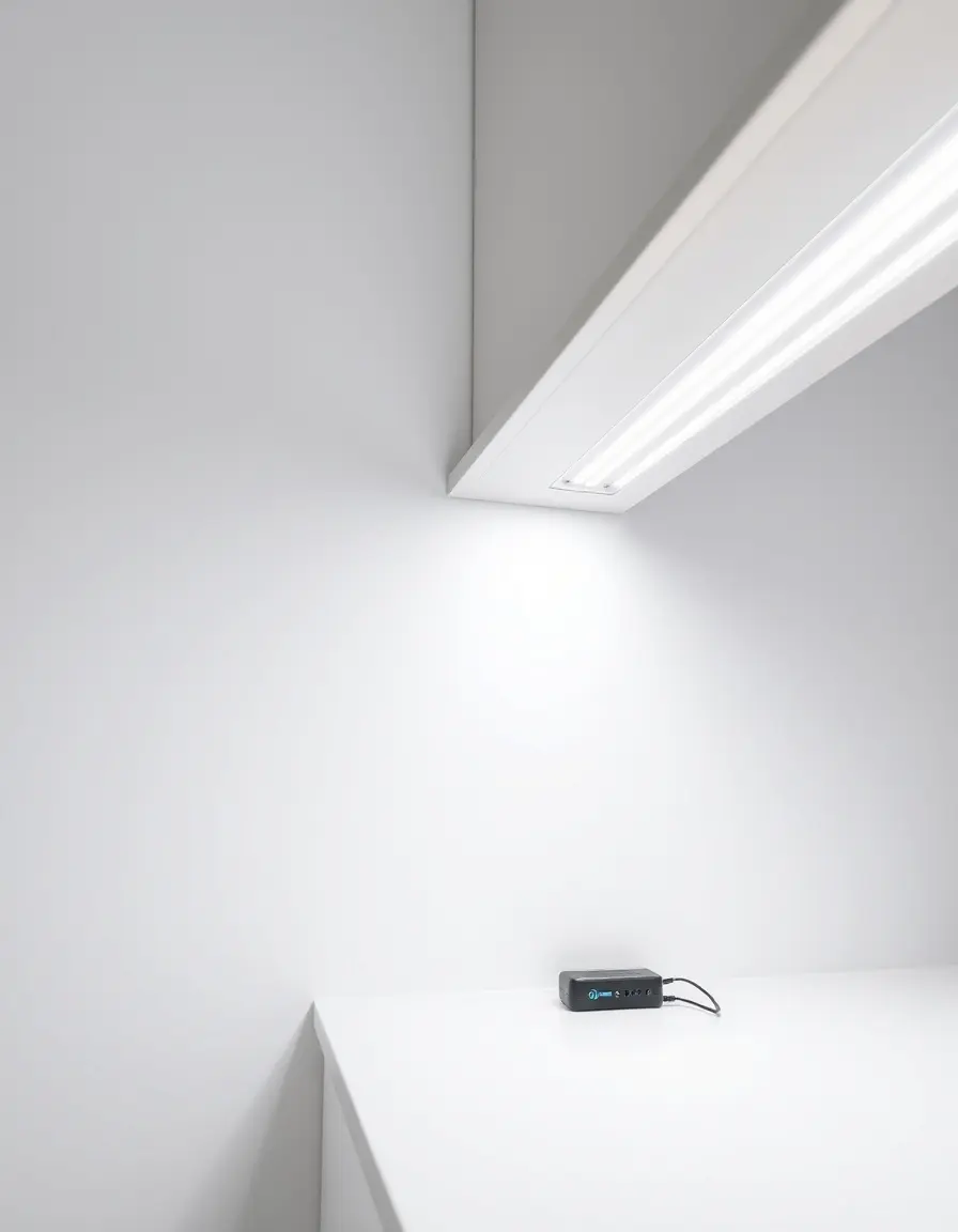 Striscia LED sottopensile a batteria per illuminazione cucina moderna