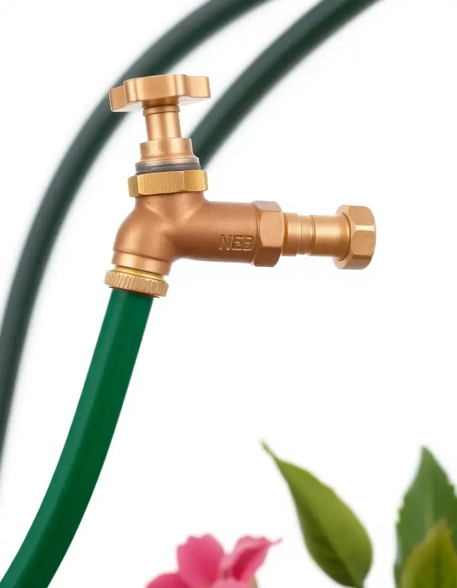 Adattatore in ottone per tubo da giardino su rubinetto