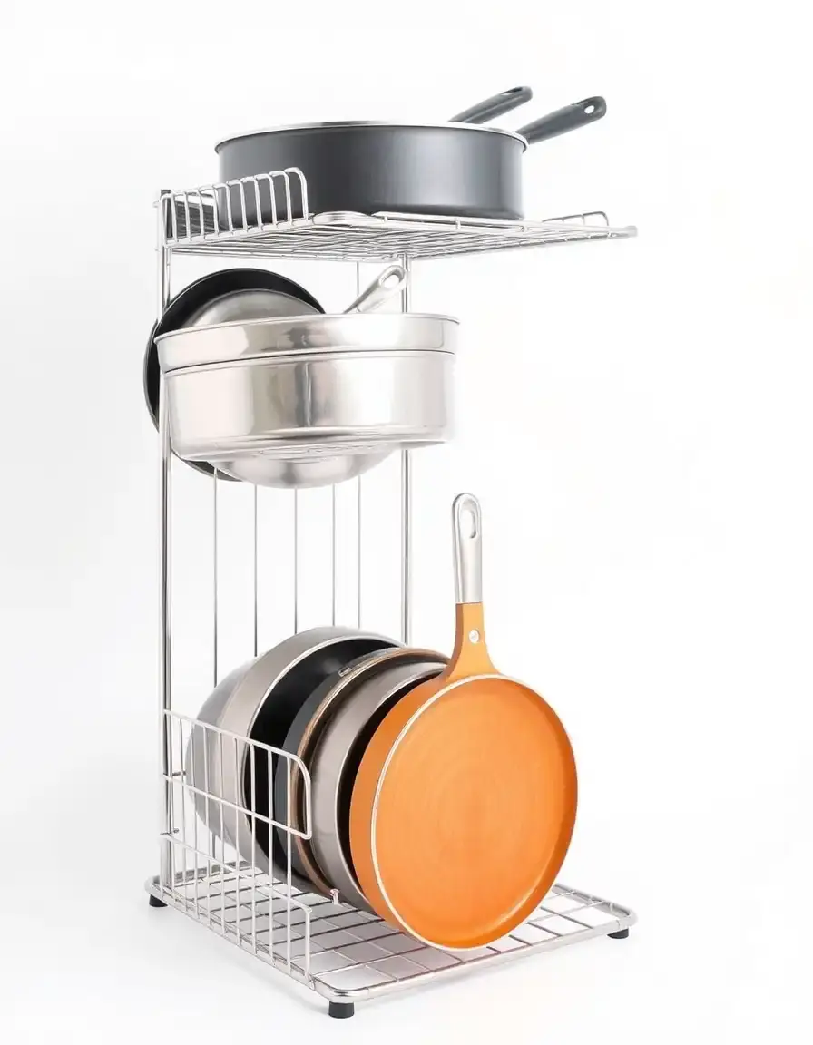 Organizzatore verticale per padelle pan organizer