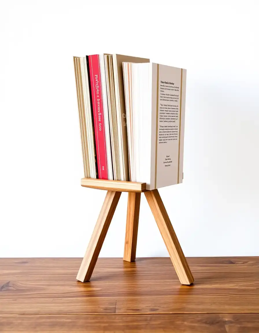 Supporto in legno per libri di cucina cookbook riser