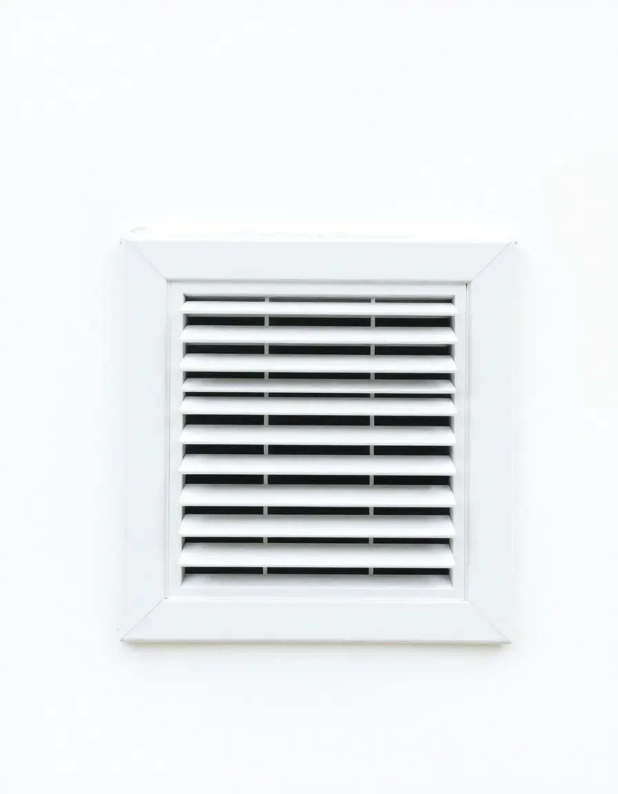 Tappo di ventilazione esterno con lamelle bianche