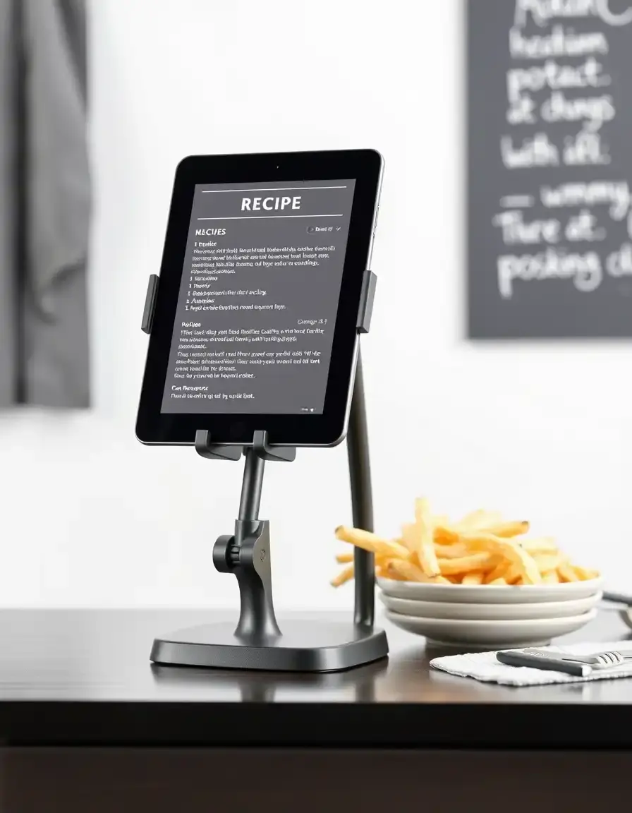 Supporto per tablet e ricette da cucina