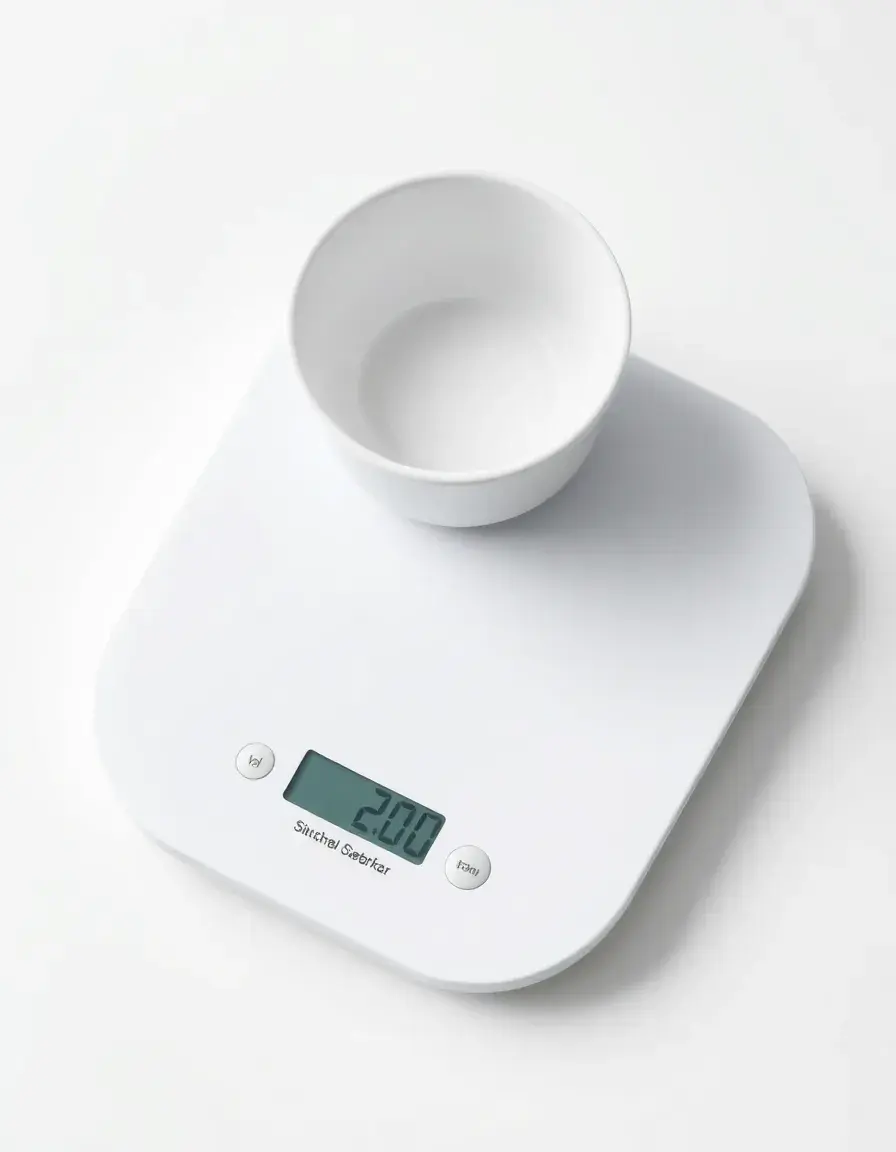 Bilancia da cucina digitale bianca