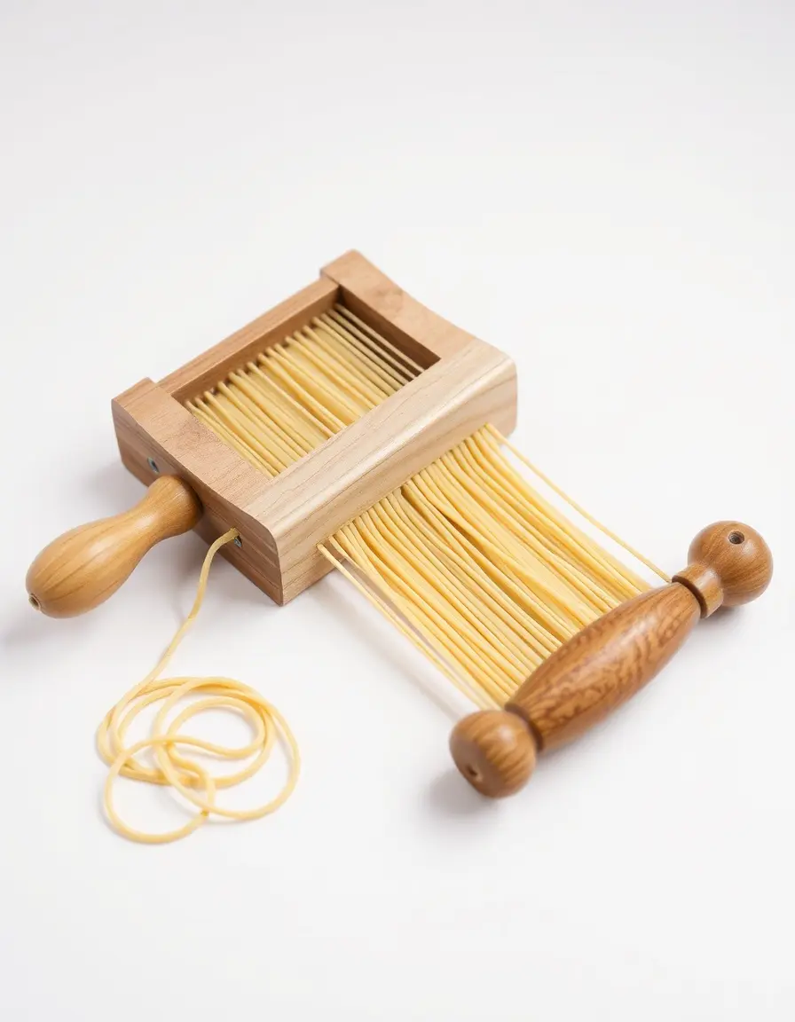Attrezzo in legno chitarra per pasta fresca fatta in casa