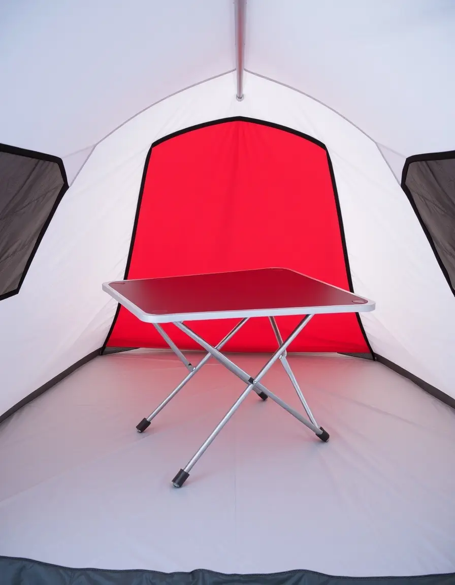 Tavolo pieghevole in alluminio per cucina tenda