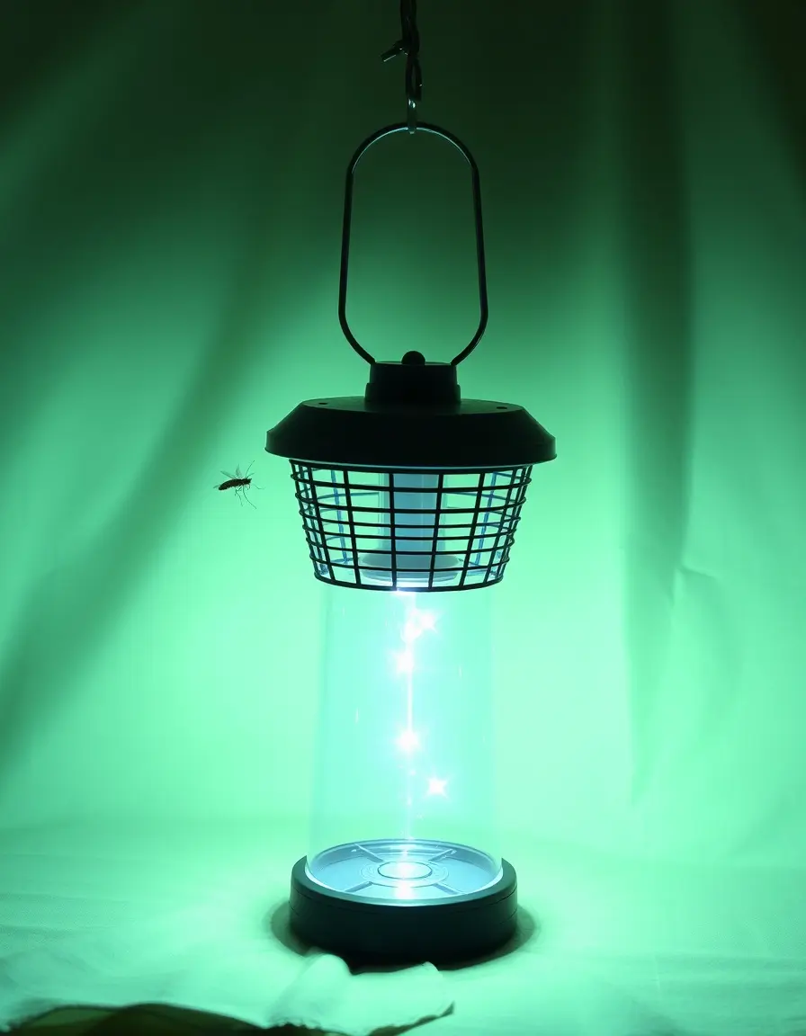Lampada antizanzare luminosa per tenda