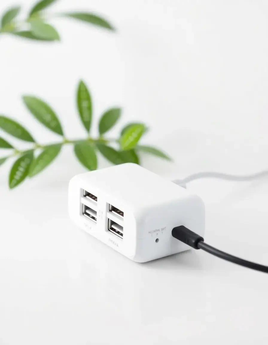 Hub Charger multi-porta USB per isola cucina bianco
