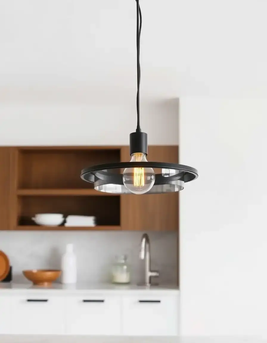Lampada a sospensione moderna Hub Light sopra isola cucina