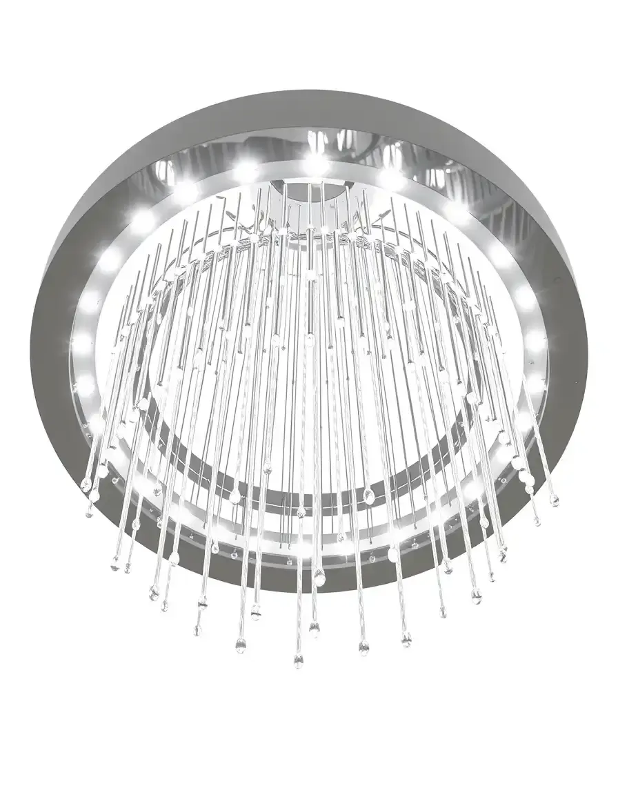 Lampadario moderno a anello LED bianco per cucina