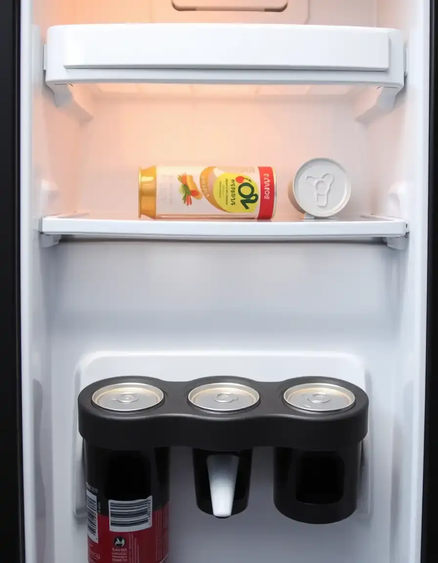 Dispenser rotante per lattine da frigorifero e dispensa
