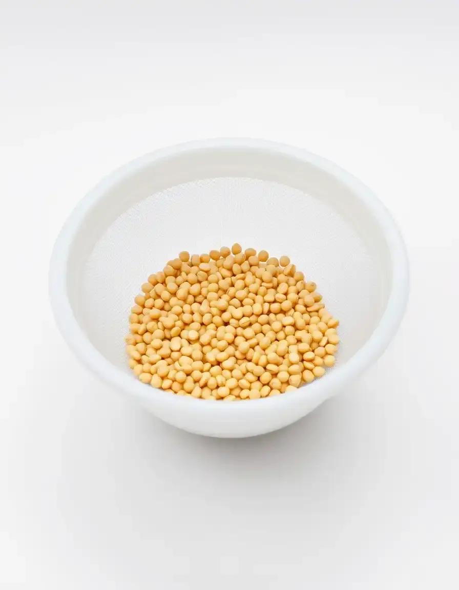 Lentil Rinser colino a maglia fine bianco per lavare le lenticchie
