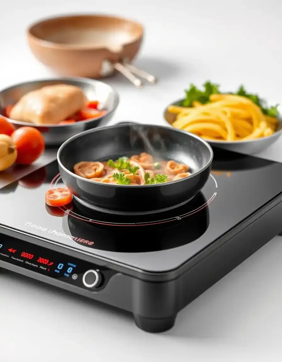 Portable induction cooktop plate per cucina moderna e veloce