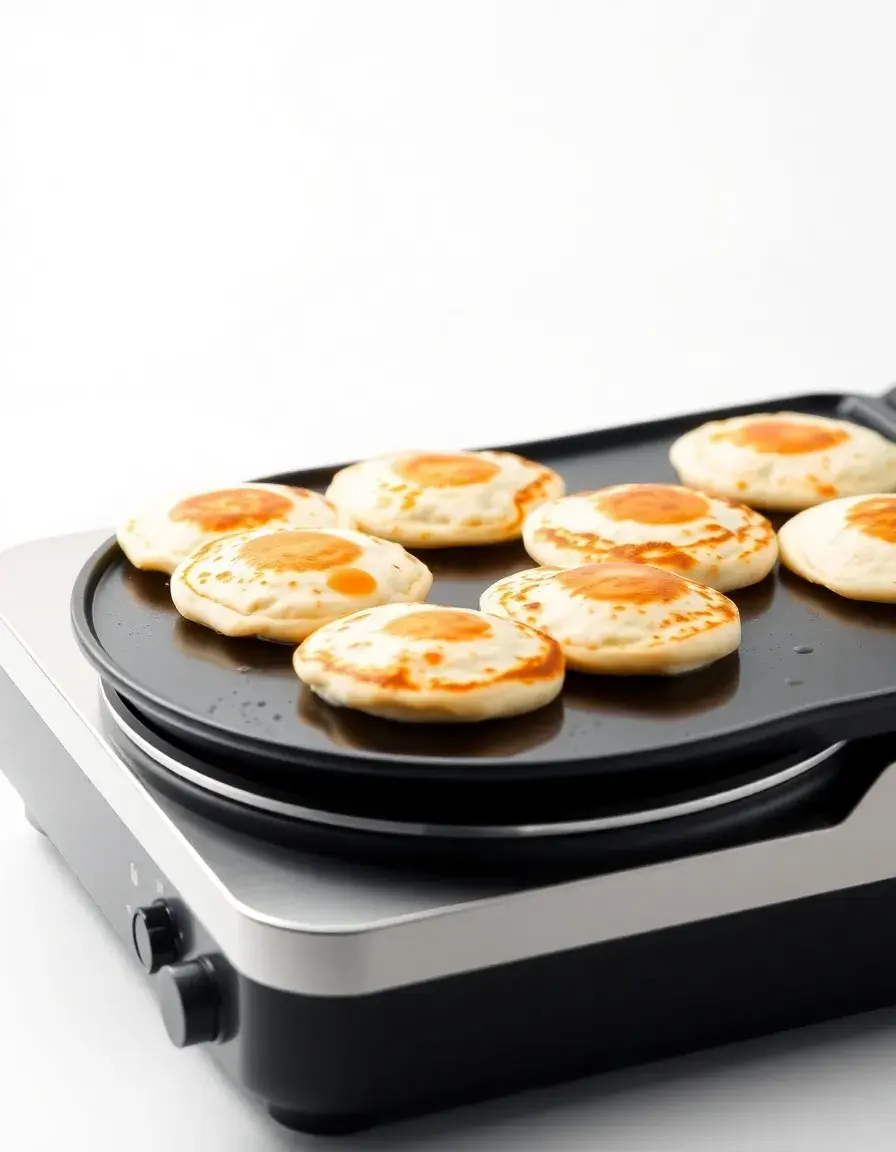 Electric griddle plate non-stick per pancake e grigliate