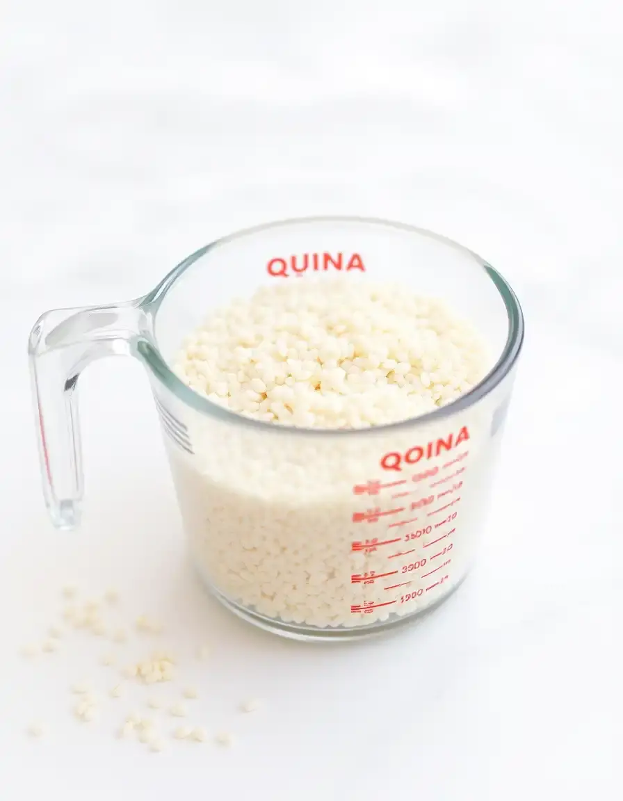 Misurino graduato specifico per porzionare la quinoa e l'acqua