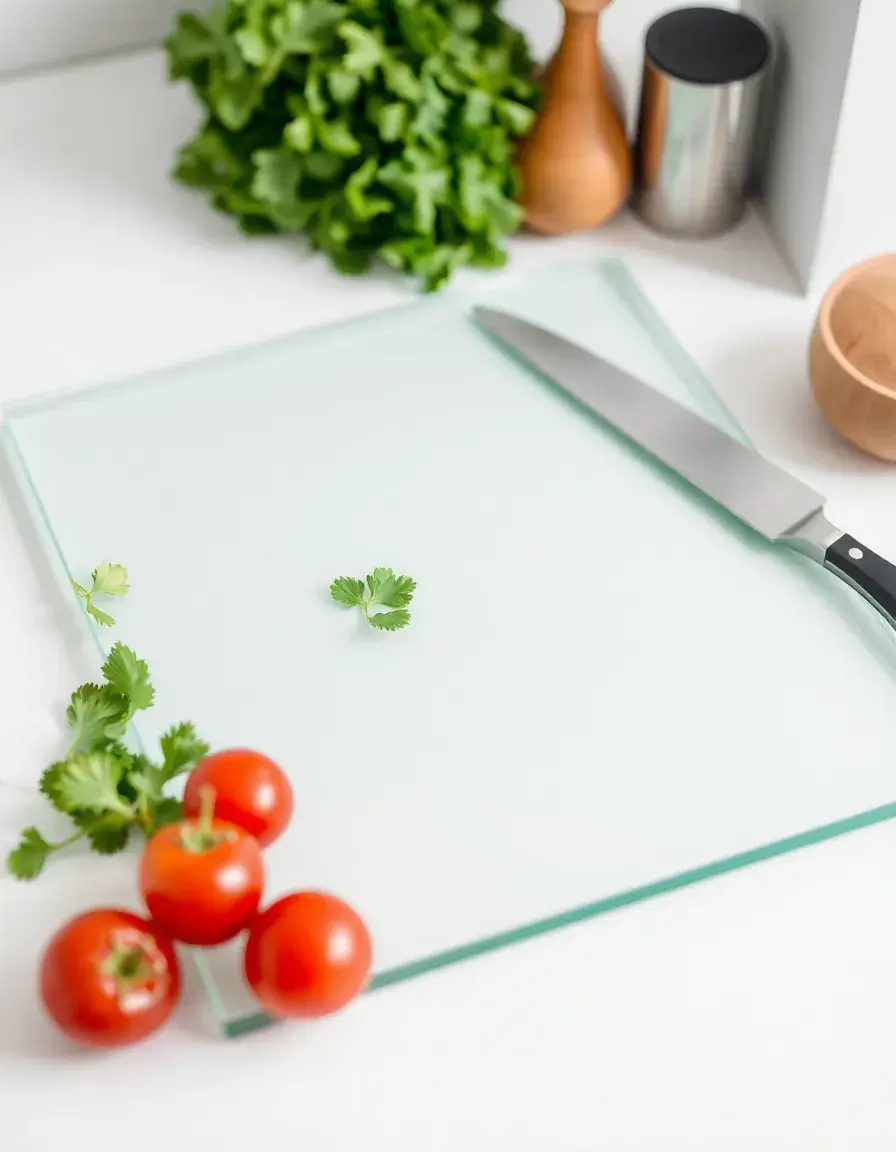 Tagliere in vetro temperato protettivo per bancone cucina