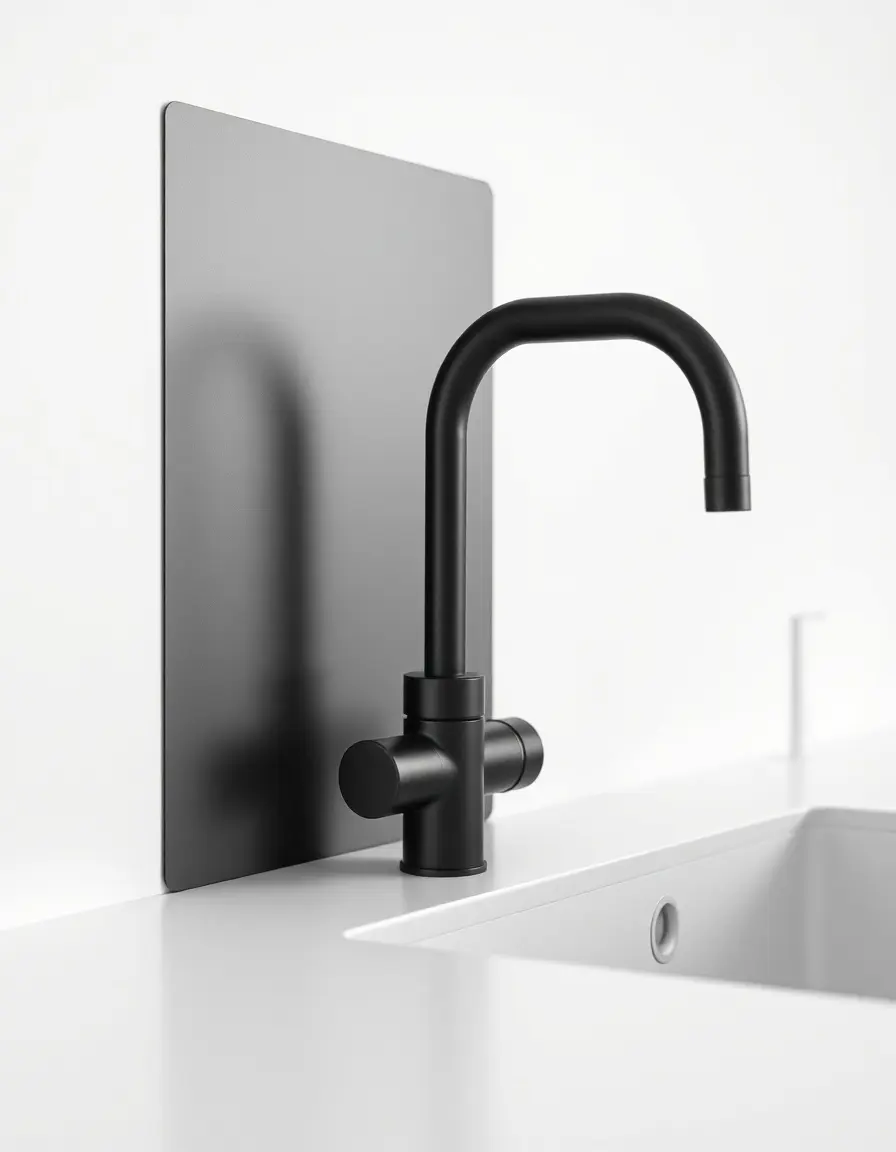 Rubinetto Filter Tap nero opaco con sistema di filtraggio acqua