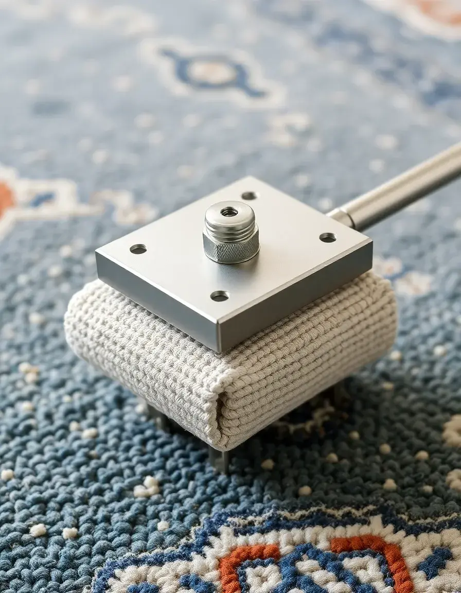 Battitappeto manuale in metallo con design a morsetto