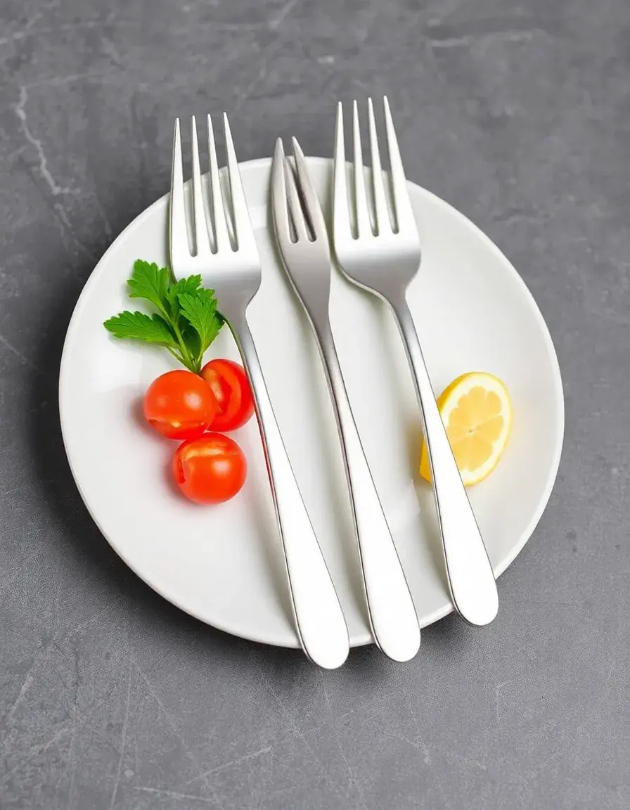 Set di forchette per pesce e crostacei in acciaio inox