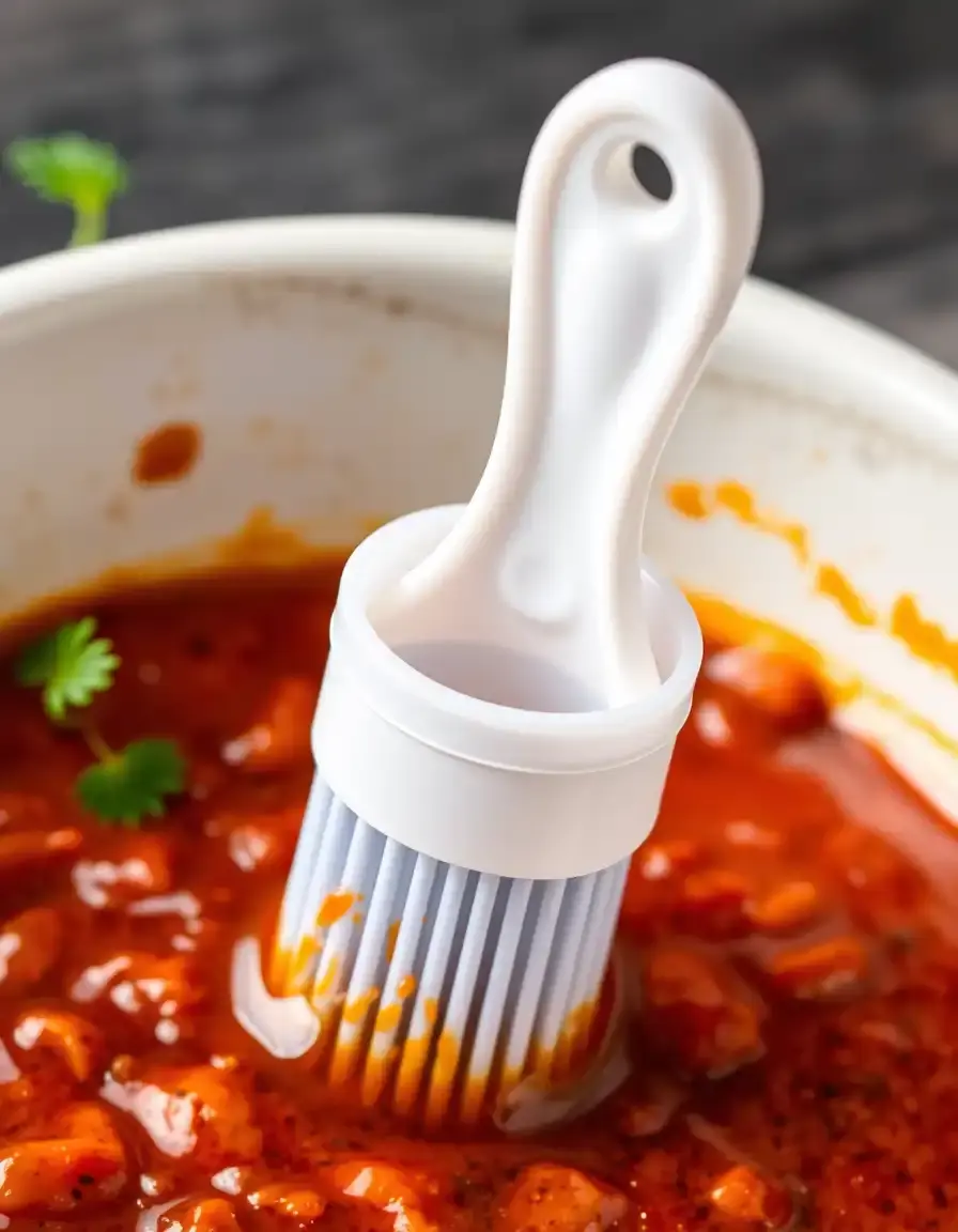 Pennello per marinata in silicone con serbatoio integrato