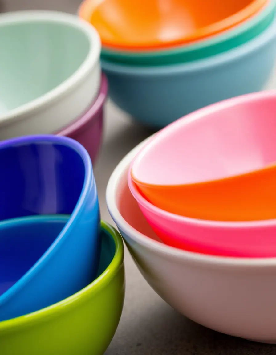 Ingredient Bowls in melamina colorate set da 6