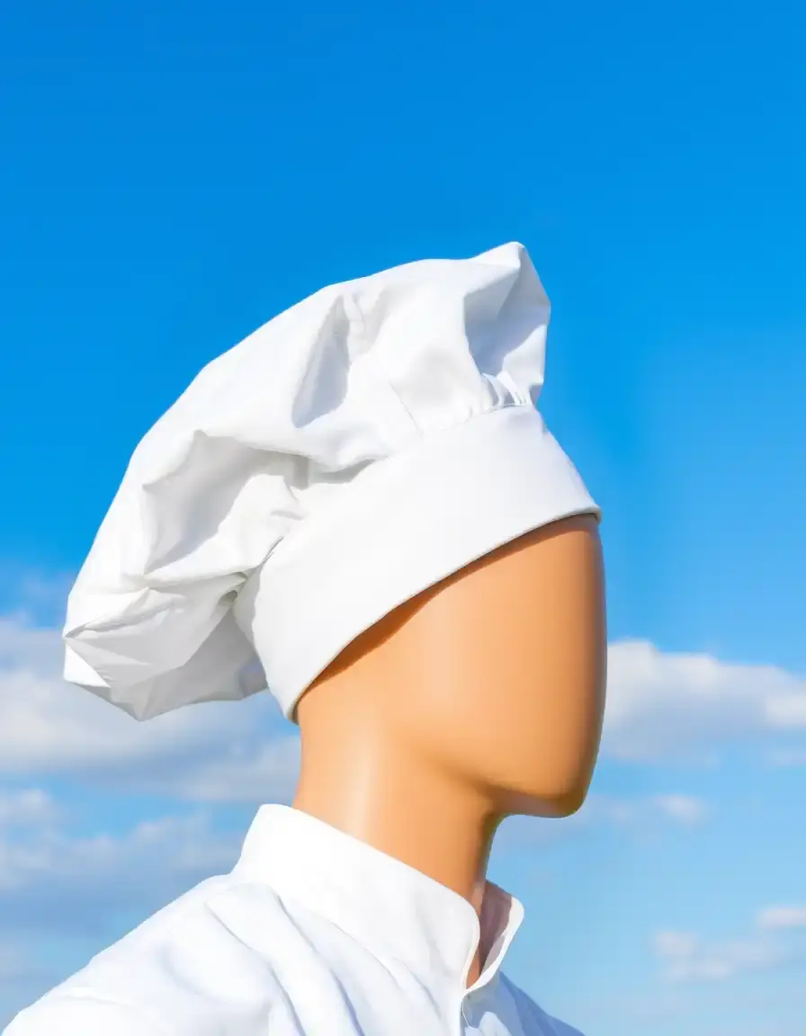 Chef Hat cappello da chef regolabile in cotone