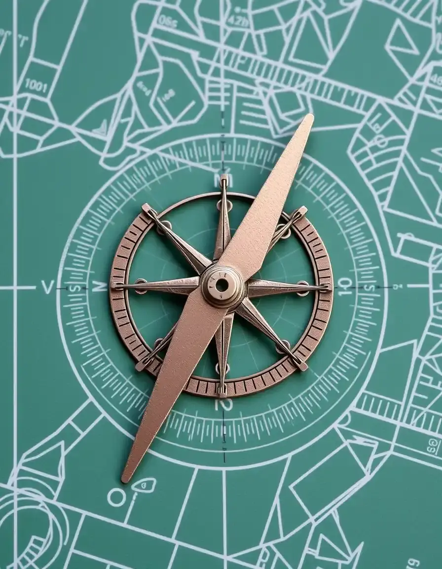 Compass Divider compasso metallico per layout cucina
