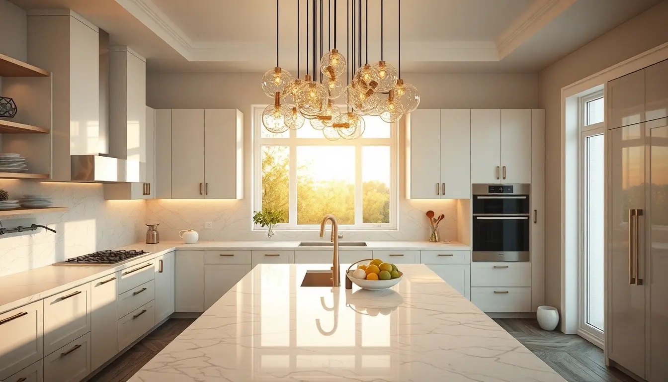 Modern Kitchen Chandelier: Design Accessories